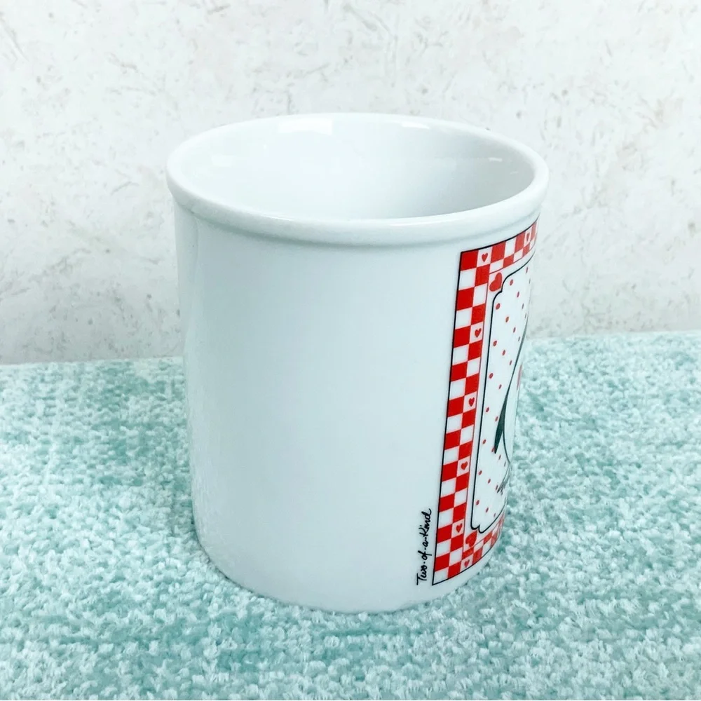 Vintage Papel Penguins Hearts Two Of A Kind Mug Cup Japan - Picture 3 of 7